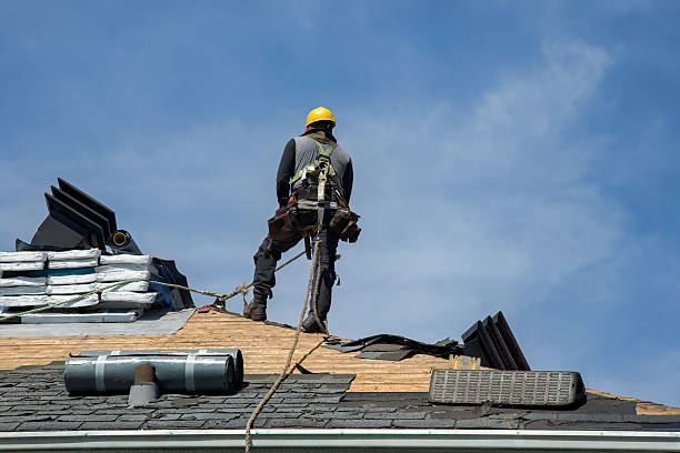 Professional Roof Installation technician working in Raymond, ME